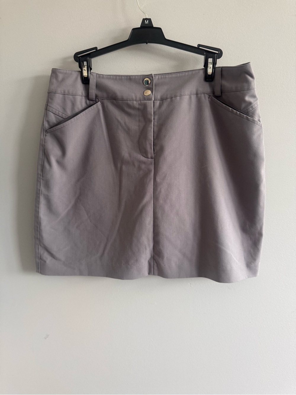 Kate Lord Gray Golf Skort Skirt Shorts Size 10 Athletic Casual